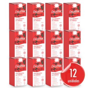 KIT IMG Depilflax Cera Quente 250g Morango