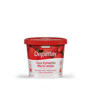 Cera de Microondas Depilflax Morango 100g