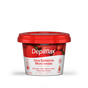 Cera de Microondas Depilflax Morango 200g