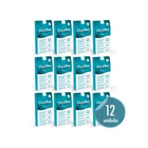 Combo com 12 Folhas Prontas para Design de Sobrancelhas Turquesa