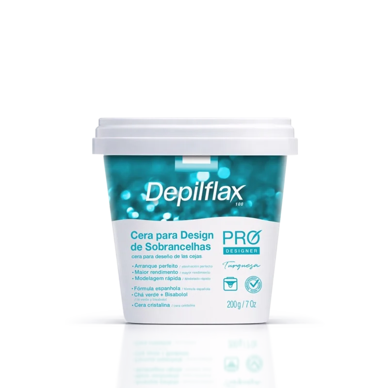 IMG Depilflax Cera para Design de Sobrancelhas Pro Design Turquesa Com Sombra 10.08.26