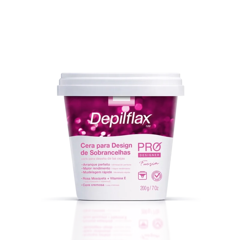 IMG Depilflax Cera para Design de Sobrancelhas Pro Design Com Sombra Fucsia 10.08.26